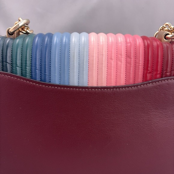 Coach Klare Crossbody Bag Womens Rainbow Quilted Leather Designer Purse Y2K - Picture 5 of 12